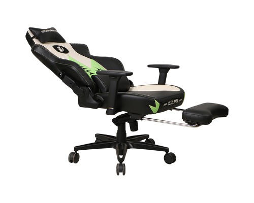 Крісло ігрове 1stPlayer Duke Black-White-Green (Duke BlackWhiteGreen)