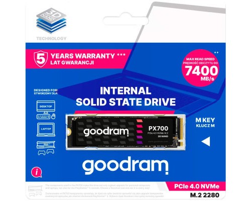 Накопичувач SSD M.2 2280 2TB Goodram (SSDPR-PX700-02T-80)