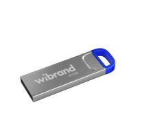 USB флеш накопичувач Wibrand 64GB Falcon Silver-Blue USB 2.0 (WI2.0/FA64U7U)