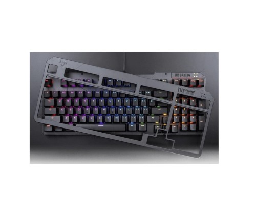 Клавіатура ASUS TUF Gaming K3 Gen II Opti-Mech RGB Red Switches USB UA Black (90MP0390-BKMA00)