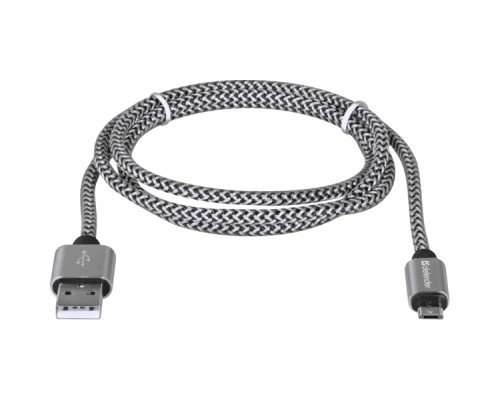 Дата кабель USB 2.0 AM to Micro 5P 1.0m USB08-03T PRO white Defender (87803)