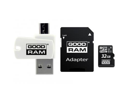 Карта пам'яті Goodram 32GB microSDHC class 10 UHS-I (M1A4-0320R12)