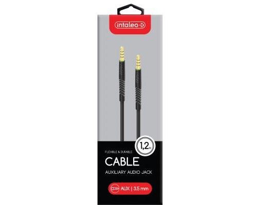 Дата кабель Кабель синхронізації Intaleo CBFLEXA1 AUX 1,2м (чорний) Intaleo (1283126487538)