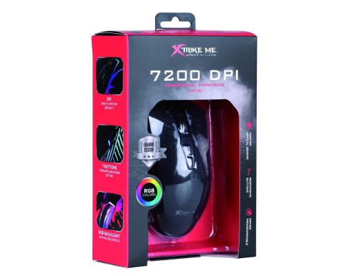 Мишка Xtrike ME GM-215 RGB-LED USB Black (GM-215)