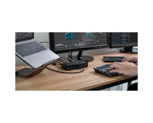 Дата кабель USB-C to USB-C 0.8m USB4 40Gbps 100W Black Belkin (INZ001BT0.8MBK)