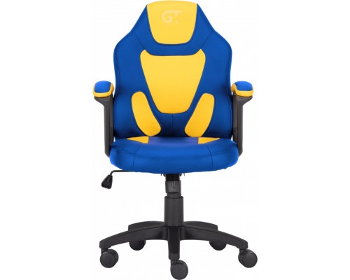 Крісло ігрове GT Racer X-1414 Blue/Yellow