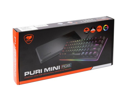 Клавіатура Cougar Puri Mini RGB USB Black (Puri Mini RGB)