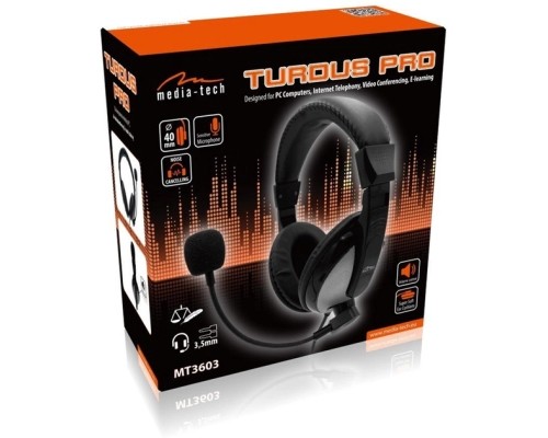 Навушники Media-Tech Turdus Pro Black (MT3603)