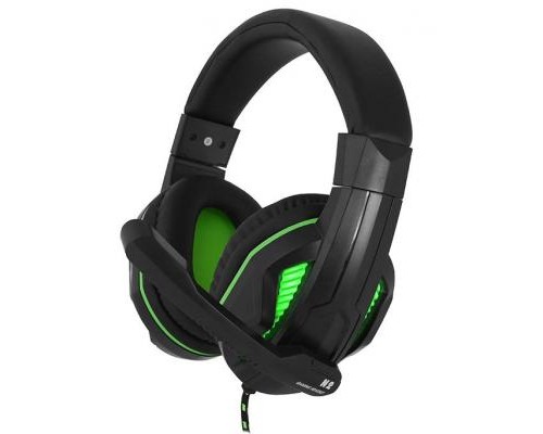 Навушники Gemix N2 LED Black-Green Gaming