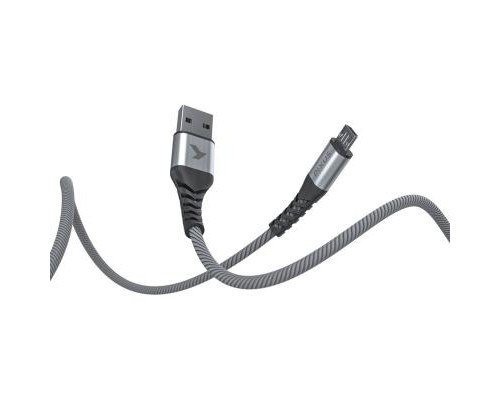 Дата кабель USB 2.0 AM to Micro 5P 1.0m Flex Gray Pixus (4897058531145)