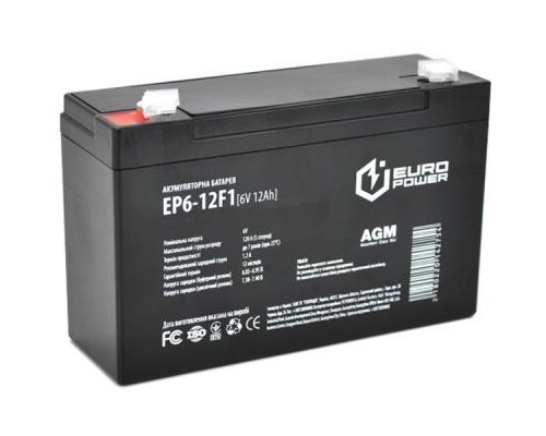 Батарея до ДБЖ Europower 6В 12Ач (EP6-12F1)