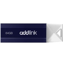 USB флеш накопичувач AddLink 64GB U12 Dark Blue USB 2.0 (ad64GBU12D2)