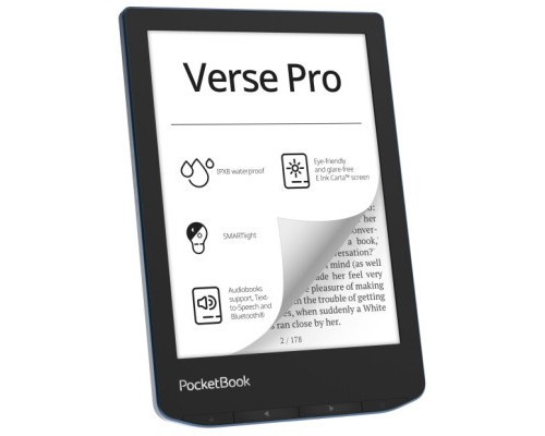 Електронна книга Pocketbook 634 Verse Pro, Azure (PB634-A-CIS)