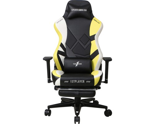 Крісло ігрове 1stPlayer Duke Black-White-Yellow (Duke BlackWhiteYellow)