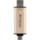 USB флеш накопичувач Transcend 512GB JetFlash 930C Gold-Black USB 3.2/Type-C (TS512GJF930C)