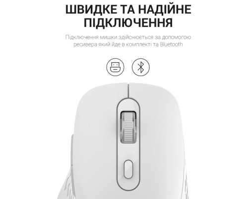 Мишка OfficePro M230W Silent Click Wireless/Bluetooth White (M230W)
