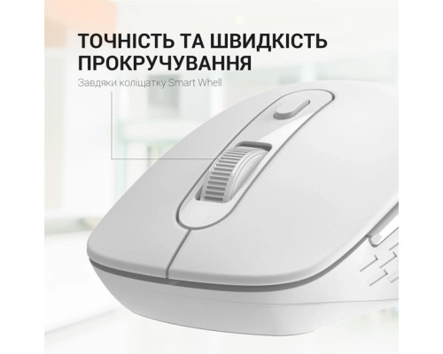 Мишка OfficePro M230W Silent Click Wireless/Bluetooth White (M230W)