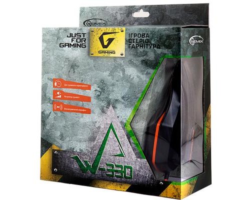 Навушники Gemix W-330 black-orange