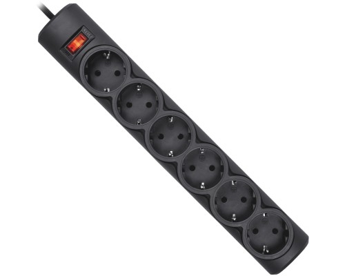 Мережевий фільтр живлення Defender 153, 3 m, 6 роз, black (99495)