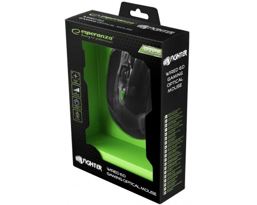 Мишка Esperanza MX205 Fighter green (EGM205G)