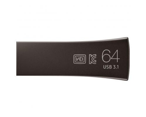 USB флеш накопичувач Samsung 64GB Bar Plus Black USB 3.1 (MUF-64BE4/APC)
