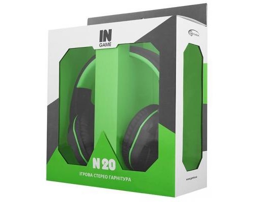 Навушники Gemix N20 Black-Green Gaming