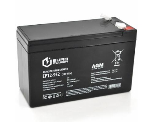 Батарея до ДБЖ Europower 12В 9Ач (EP12-9F2)