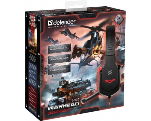 Навушники Defender Warhead G-320 Black-Red (64033)