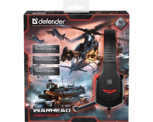 Навушники Defender Warhead G-320 Black-Red (64033)