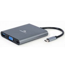 Концентратор Cablexpert USB-C 6-in-1 (Hub3.1/HDMI/VGA/PD/card-reader/audio) (A-CM-COMBO6-01)