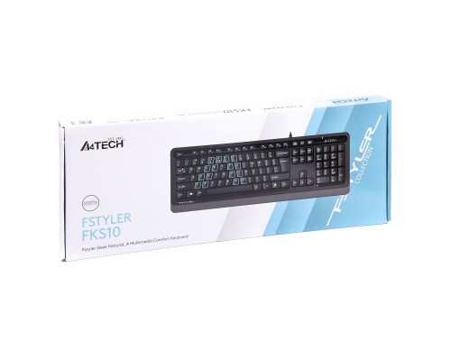 Клавіатура A4Tech FKS10 USB Grey