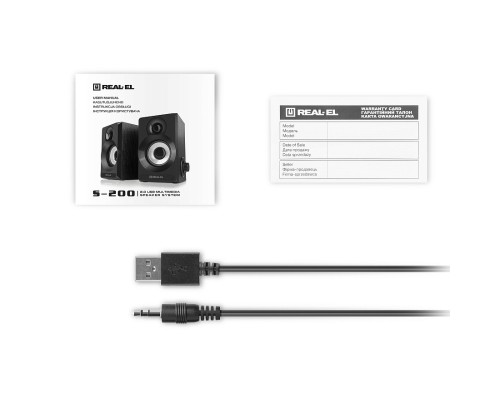 Акустична система REAL-EL S-200 USB Black