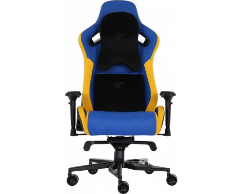 Крісло ігрове GT Racer X-0724 Blue/Yellow