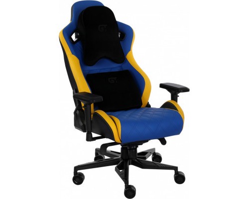 Крісло ігрове GT Racer X-0724 Blue/Yellow