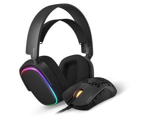 Навушники Hator Phoenix 7.1 RGB + Stellar Pro Black (НТR-001)