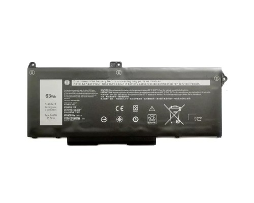 Акумулятор до ноутбука Dell Latitude 5420 RJ40G, 3941mAh (63Wh), 4cell, 15.2V, Li-ion AlSoft (A47932)