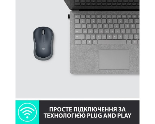 Мишка Logitech M185 swift grey (910-002238)