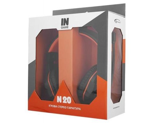 Навушники Gemix N20 Black-Orange Gaming