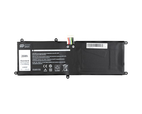 Акумулятор до ноутбука PowerPlant DELL Latitude 11 5175 (VHR5P) 7.6V 3400mAh (NB441136)