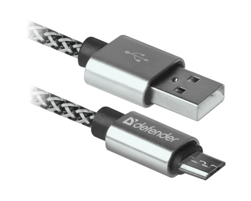 Дата кабель USB 2.0 AM to Micro 5P 1.0m USB08-03T PRO Defender (87815)
