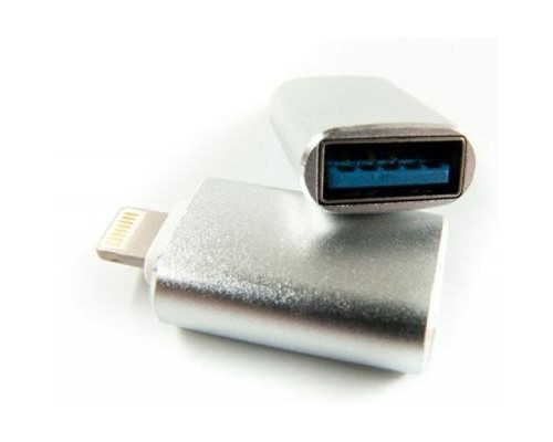 Перехідник OTG USB - Lightning grey Dengos (ADP-016)