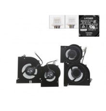 Вентилятор ноутбука MSI GS65/MS-16Q2 (BS5005HS-U3I) DC 5V,4+4pin,GPU (A48493)
