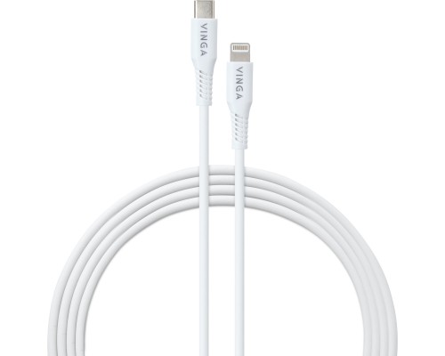 Дата кабель USB-C to Lightning 1.0m 3A 20W TPE Vinga (VCDCCLM231)