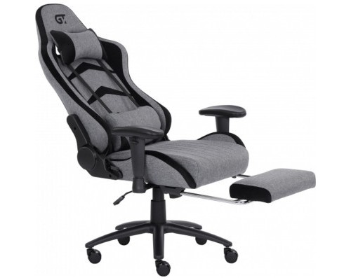 Крісло ігрове GT Racer X-2534-F Gray/Black Suede (X-2534-F Fabric Gray/Black Suede)