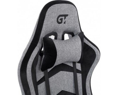 Крісло ігрове GT Racer X-2534-F Gray/Black Suede (X-2534-F Fabric Gray/Black Suede)