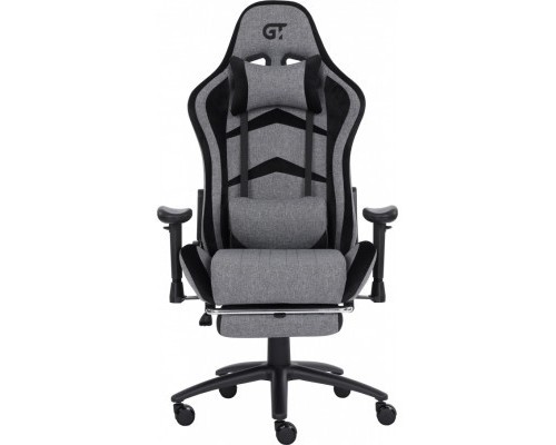 Крісло ігрове GT Racer X-2534-F Gray/Black Suede (X-2534-F Fabric Gray/Black Suede)