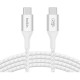 Дата кабель USB-C to USB-C 1.0m 240W white Belkin (CAB015BT1MWH)