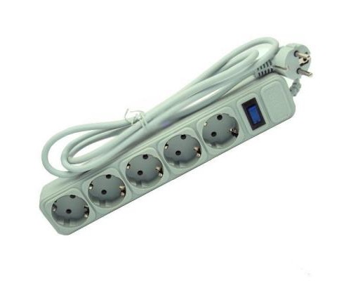 Мережевий фільтр живлення Merlion 5 розеток, 3 м (G530)