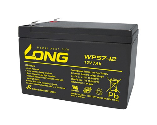 Батарея до ДБЖ Long 12В 7Ач (WPS7-12) (WPS7-12)