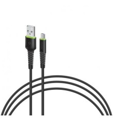 Дата кабель USB 2.0 AM to Micro 5P 0.2m CBFLEXM0 black Intaleo (1283126487422)